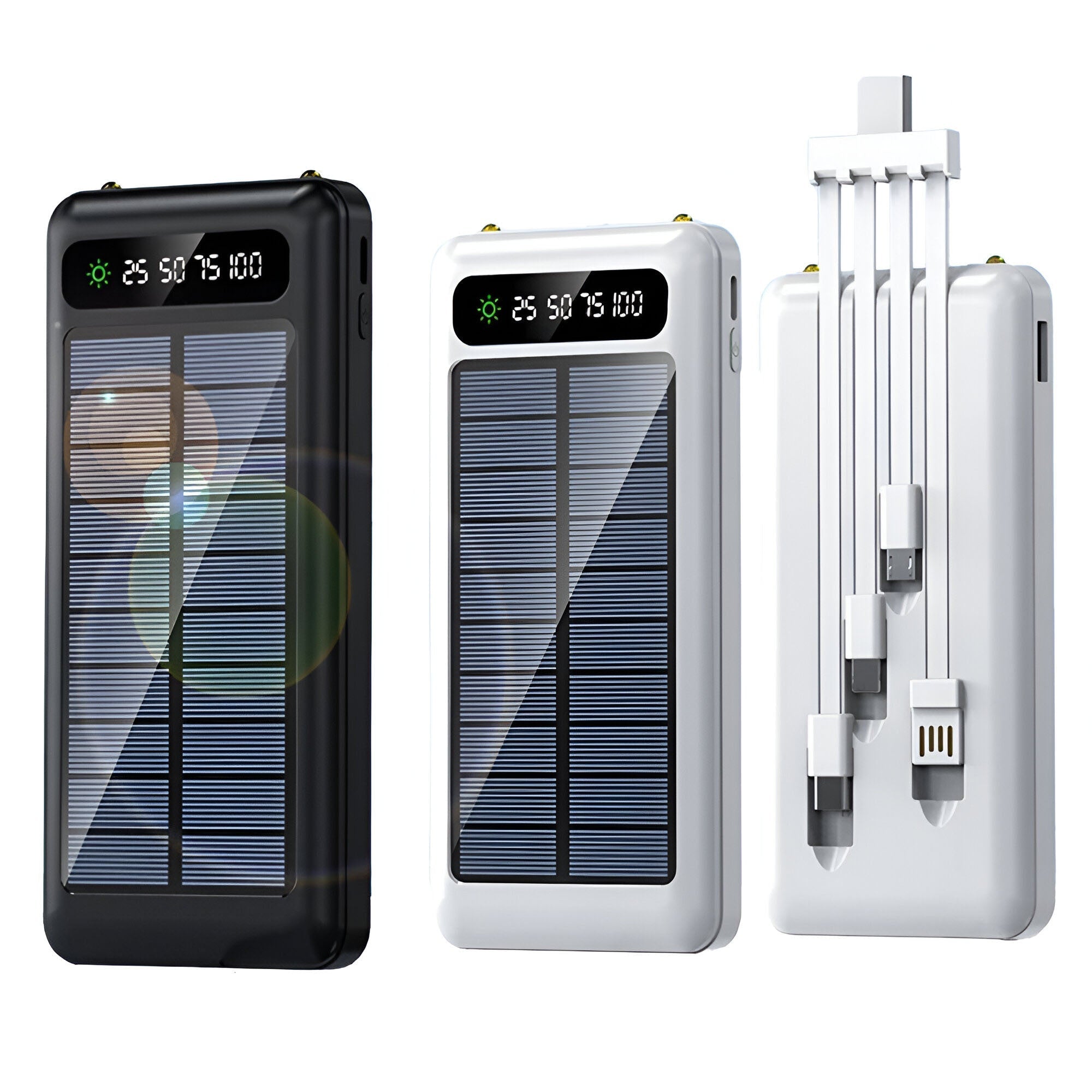 Solar Powerbank met 20.000mAh en LED‑Display
