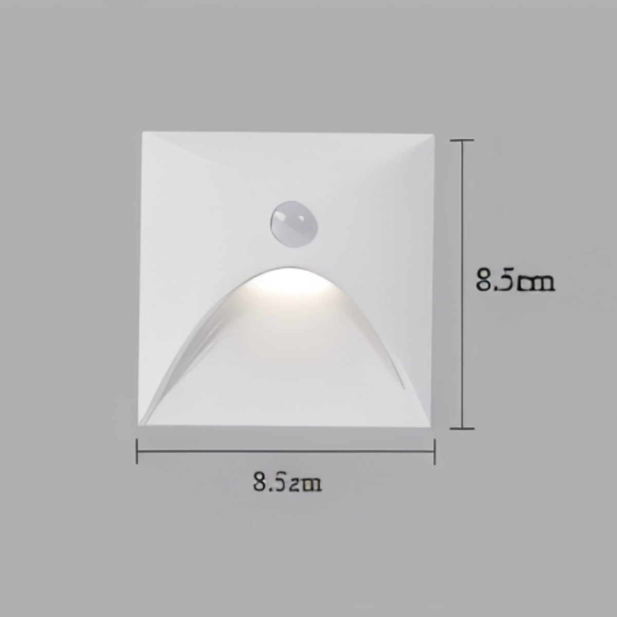 Wandlamp Met Mat Metalen Behuizing En Optionele Sensor Voor Strakke Halverlichting