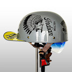 Cap‑Stijl Motorhelm met Sterke ABS‑Constructie en Veiligheidscertificering