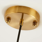 Hanglamp met Glazen Koepel en Verstelbare Ophanging
