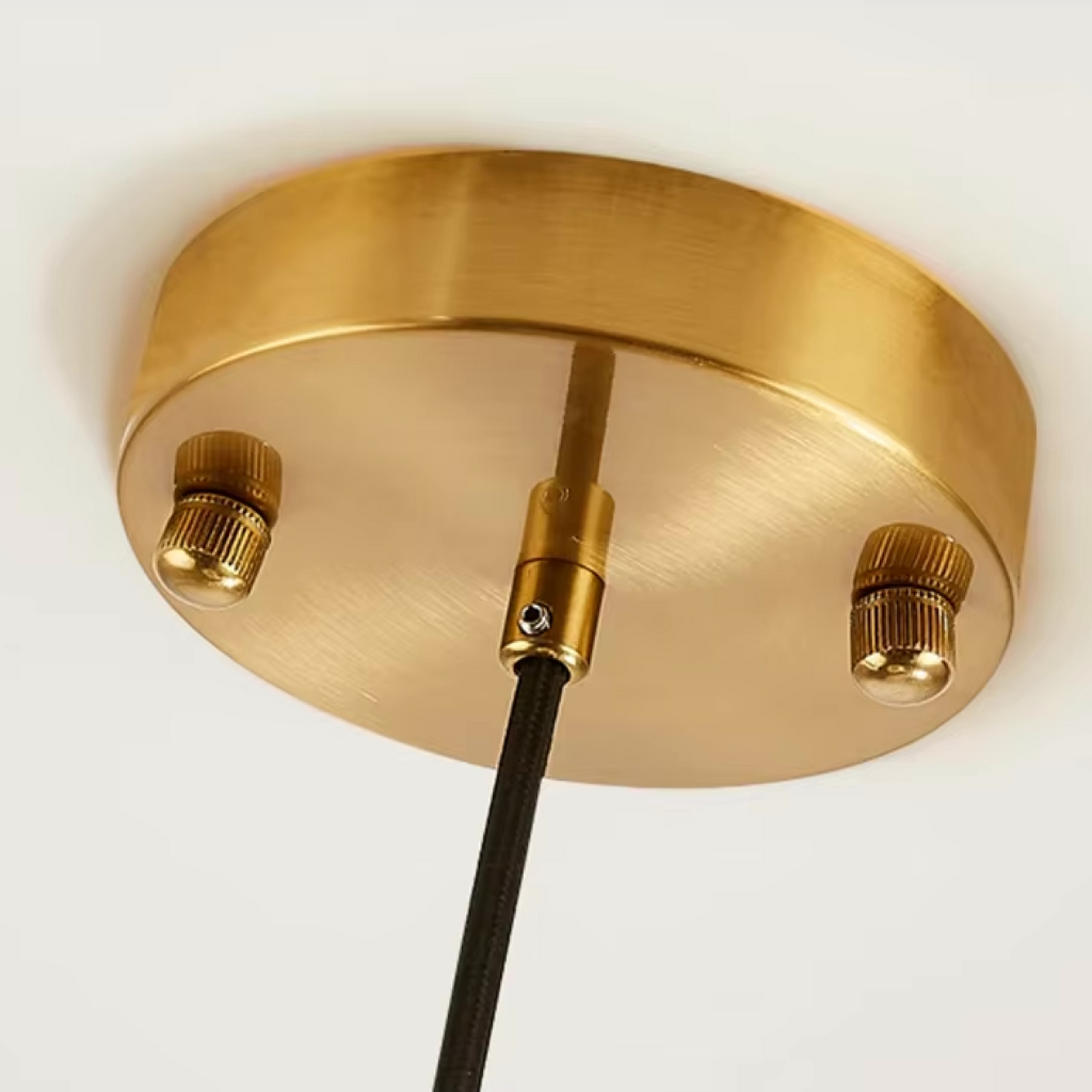 Hanglamp met Glazen Koepel en Verstelbare Ophanging