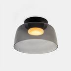 Glazen Plafondlamp Met Gelaagde Vorm En Moderne Sfeerverlichting