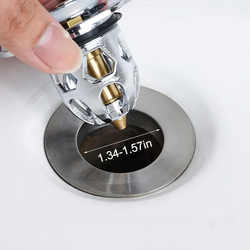 Afvoerfilter Voor Wastafel Met Anti‑Verstopping En Universele Pasvorm