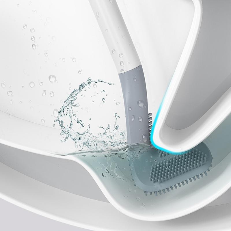 Toiletborstel met Golfkop Ontwerp en Hygiënische TPR Borstels