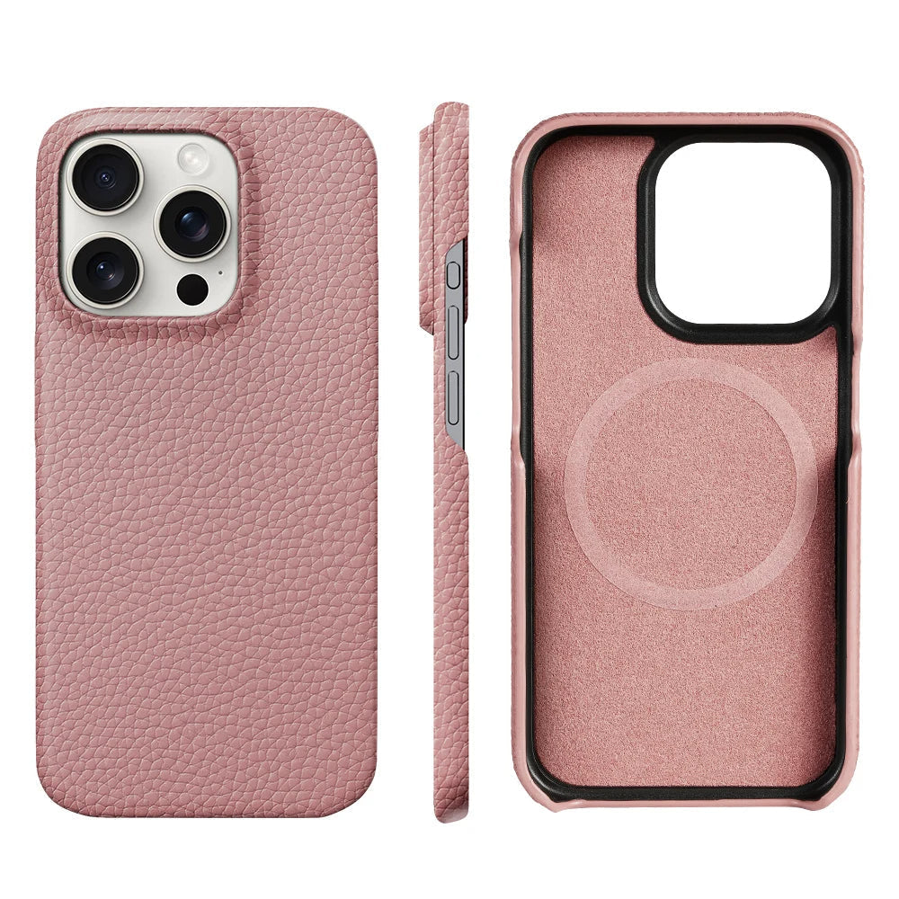 MagSafe iPhone-hoesje van PU-leer met microvezelvoering