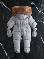 Baby Winteroverall Met Capuchon En Zachte Voering