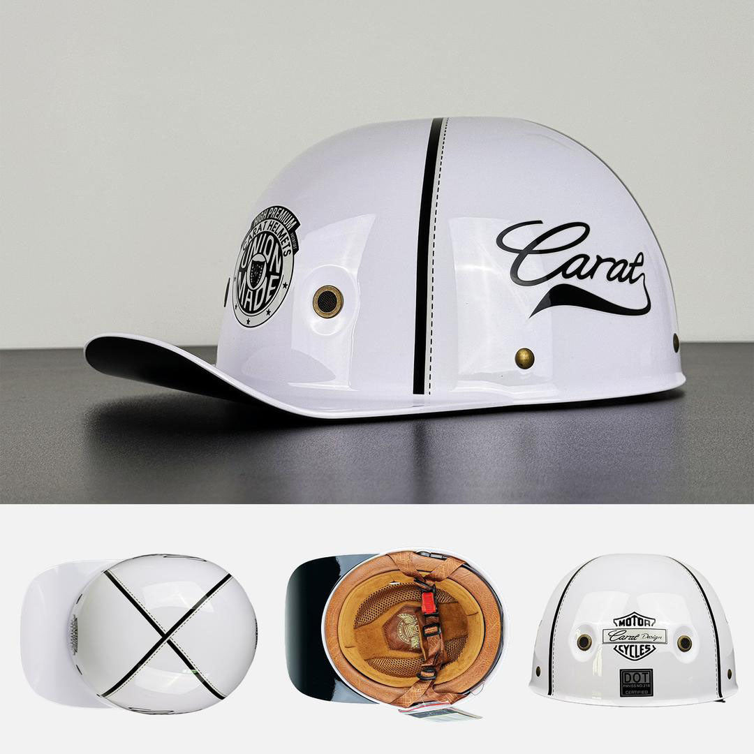 Cap‑Stijl Motorhelm met Sterke ABS‑Constructie en Veiligheidscertificering