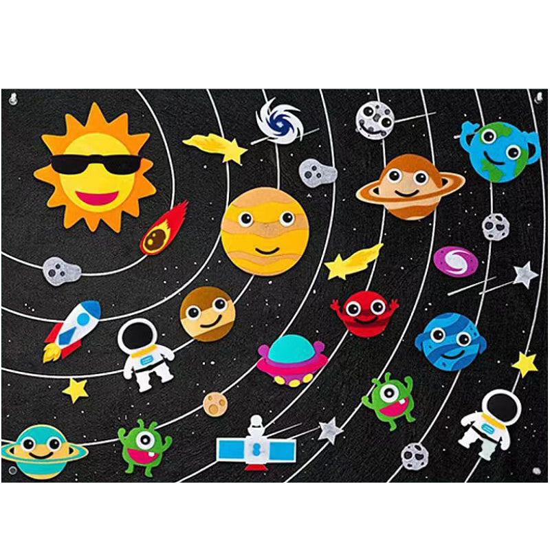 Viltwereld Met Dieren Voor Kleuren, Motoriek En Creatief Dagelijks Spel
