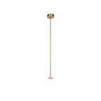 Glazen Hanglamp Met Glanzende Kap En Compact Ontwerp Voor Moderne Sfeerlicht