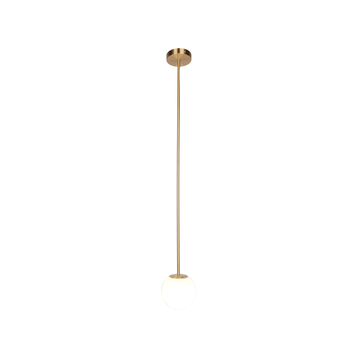 Glazen Hanglamp Met Glanzende Kap En Compact Ontwerp Voor Moderne Sfeerlicht