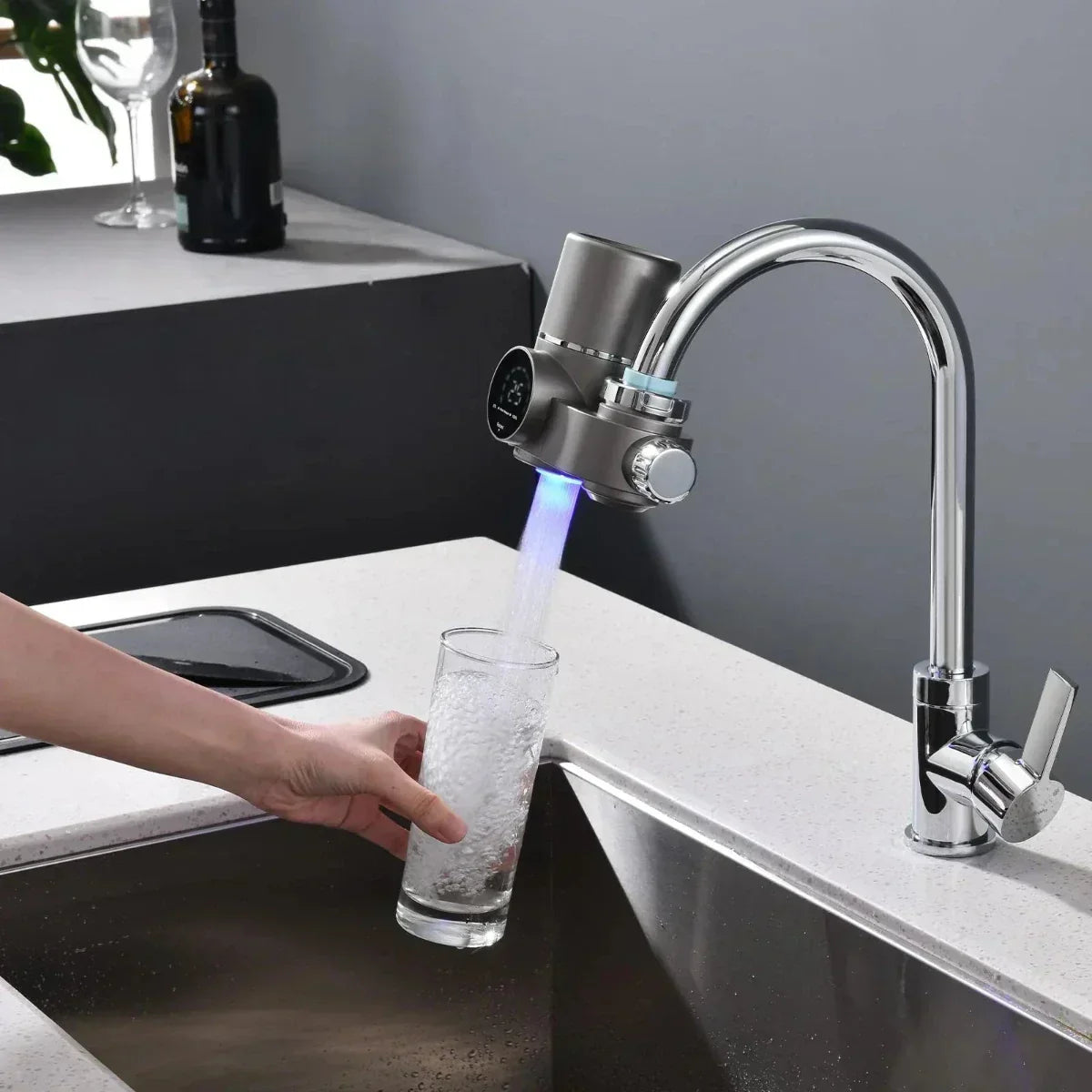 Kraanwaterfilter met LED‑Weergave en Dubbele Watermodus