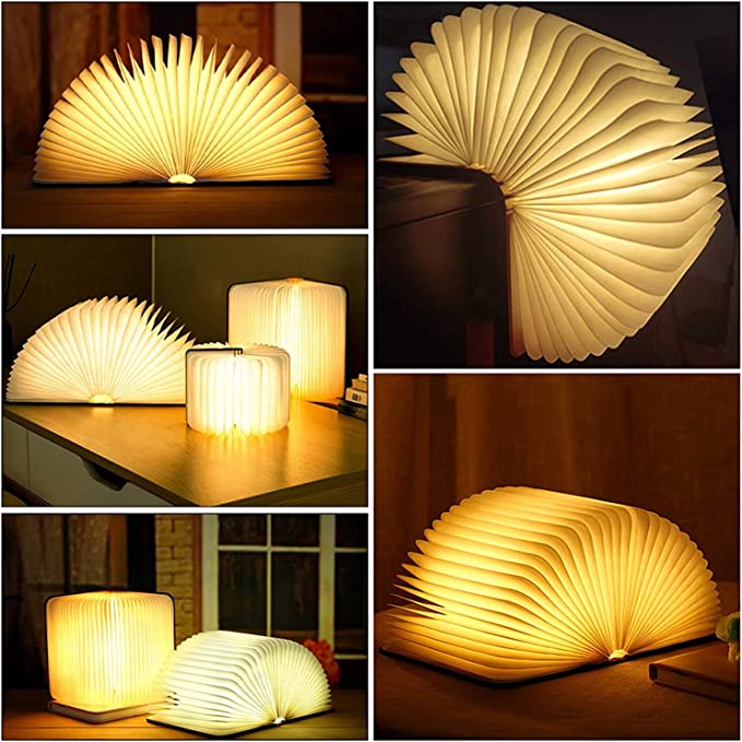 Tafellamp in Boekvorm met Warm Ledlicht
