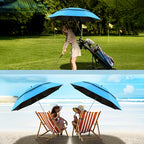 Verstelbare Stoelparasol met Klem en UV-Bescherming voor Vissen en Buiten