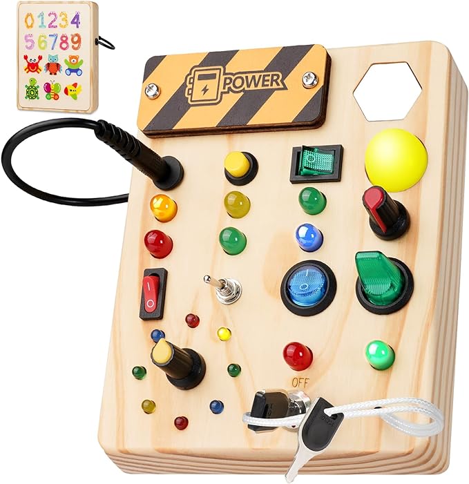 Montessori Licht en Schakelbord voor Zintuiglijk Spel