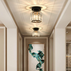 Inbouw Plafondlamp Met Kristalglas En Compact Ontwerp Voor Heldere Gangverlichting