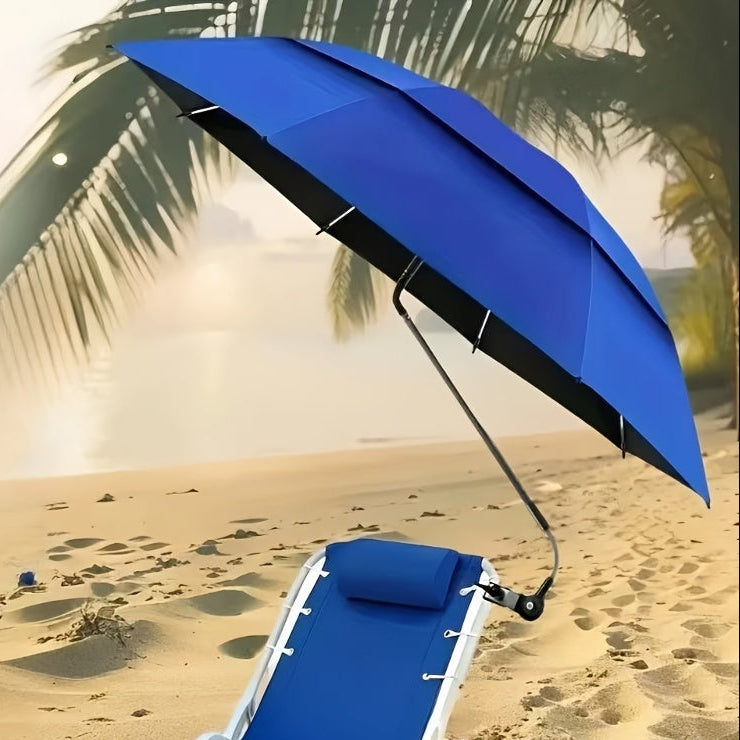 Verstelbare Stoelparasol met Klem en UV-Bescherming voor Vissen en Buiten