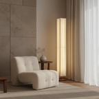 Japanse Vloerlamp met Houten Basis en Zachte Warme Sfeerverlichting