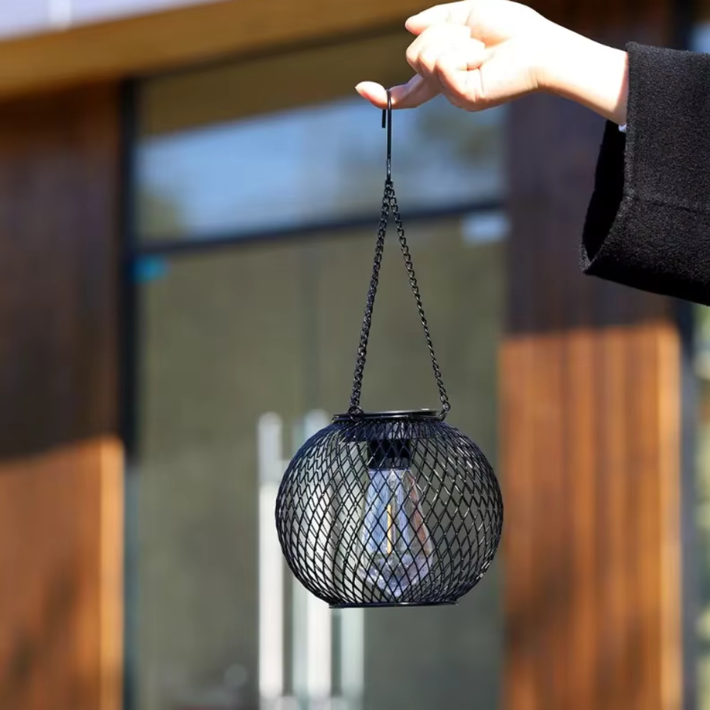 Solar Buitenlantaarn met Automatische Schemerverlichting en Weerbestendige Constructie