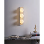 Travertin Wandlamp Met Meerdere Lichtpunten En Moderne Uitstraling