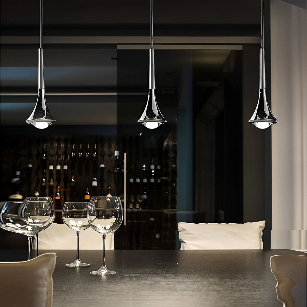 Nordische LED Hanglamp van Metaal met Druppelvormig Ontwerp
