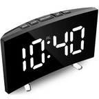 Digitale Wekker met Groot LED Display en Automatische Dimbare Verlichting