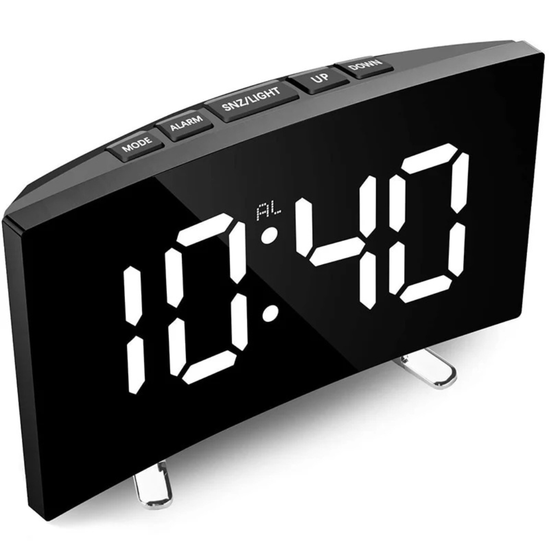 Digitale Wekker met Groot LED Display en Automatische Dimbare Verlichting