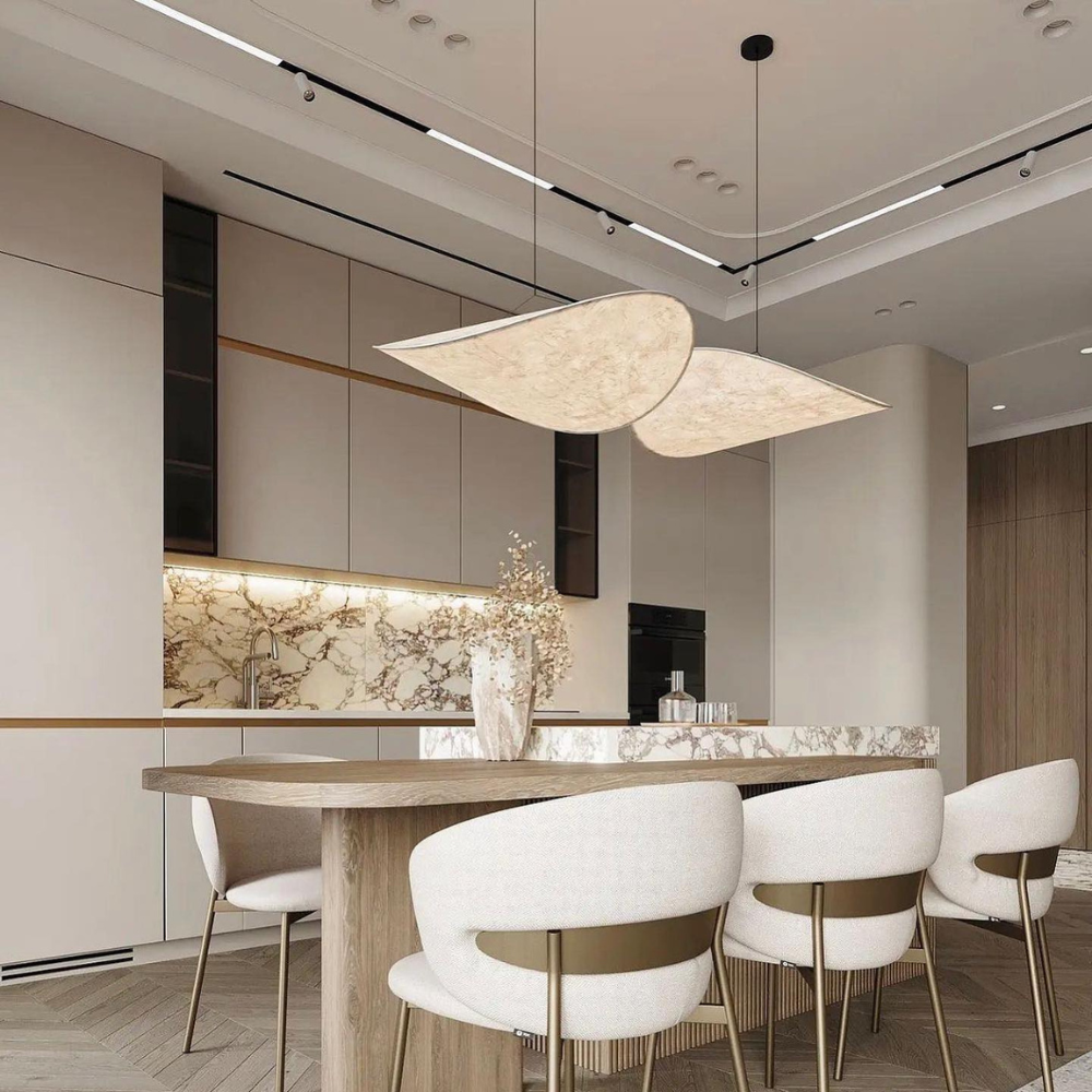 Japandi Hanglamp Met Organisch Design Voor Sfeervolle Verlichting