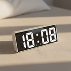 Digitale Wekker met Spiegelweergave en Moderne LED‑Functies