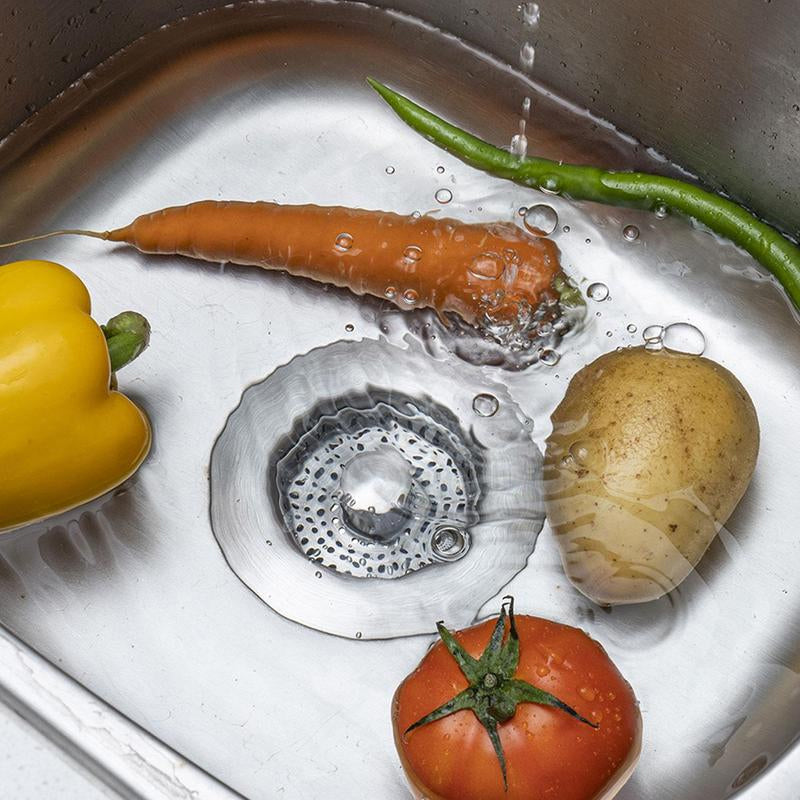 Gootsteen Zeef Met 3‑in‑1 Functie En Snelle Waterafvoer