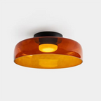 Glazen Plafondlamp Met Gelaagde Vorm En Moderne Sfeerverlichting