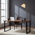 Japanse Vloerlamp met Houten Basis en Zachte Warme Sfeerverlichting