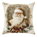Velours Kerst Kussenhoes Met Feestelijk Winterdesign
