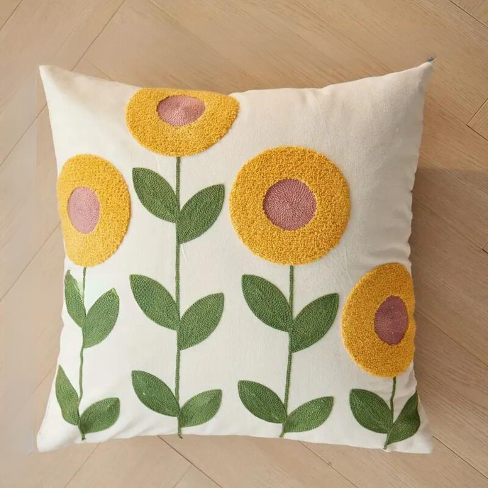 Kussenhoes Met Botanisch Bloemenpatroon Voor Sfeervolle Woondecoratie