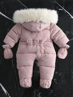 Baby Winteroverall Met Capuchon En Zachte Voering