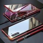 Magnetisch Telefoonhoesje met Gehard Glas voor Samsung Smartphones