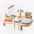 Montessori Muziekstation Met Houten Instrumenten Voor Creatief Speelplezier