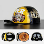 Cap‑Stijl Motorhelm met Sterke ABS‑Constructie en Veiligheidscertificering