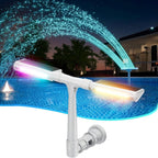 Zwembadfontein met Solar LED‑Verlichting en Verstelbare Waterbogen