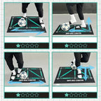 Trainingsmat voor Junior Voetbalvaardigheden met Visuele Oefenondersteuning
