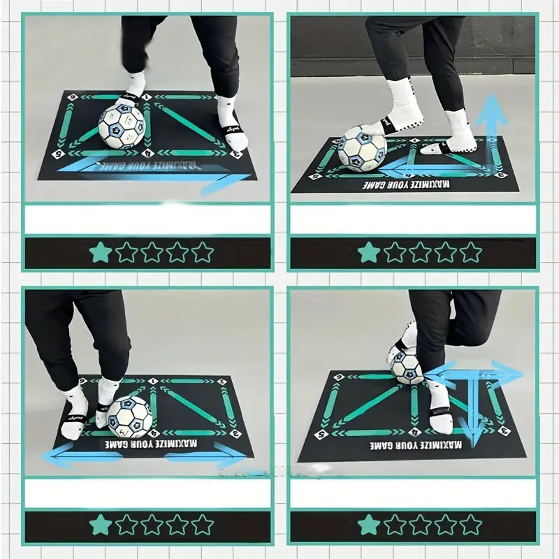Trainingsmat voor Junior Voetbalvaardigheden met Visuele Oefenondersteuning