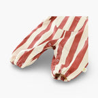 Gestreepte Baby Overall Met Beertjesdetail En Comfortabele Pasvorm