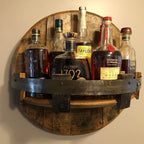 Robuust Houten Drankendisplay Voor Stijlvolle Presentatie