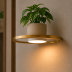Wandplank Met Geïntegreerde LED-Verlichting Voor Sfeervolle Wanddecoratie