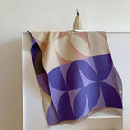 Omkeerbare Ponchosjaal Met Geometrisch Patroon Voor Herfst En Winter