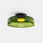 Glazen Plafondlamp Met Gelaagde Vorm En Moderne Sfeerverlichting