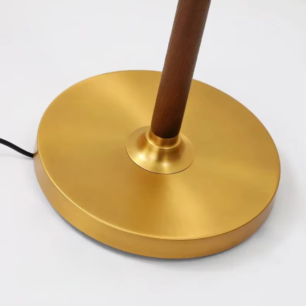Japanse Vloerlamp met Houten Basis en Zachte Warme Sfeerverlichting