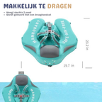 Baby Zwemband met UV‑Luifel en Comfortabele Ondersteuning