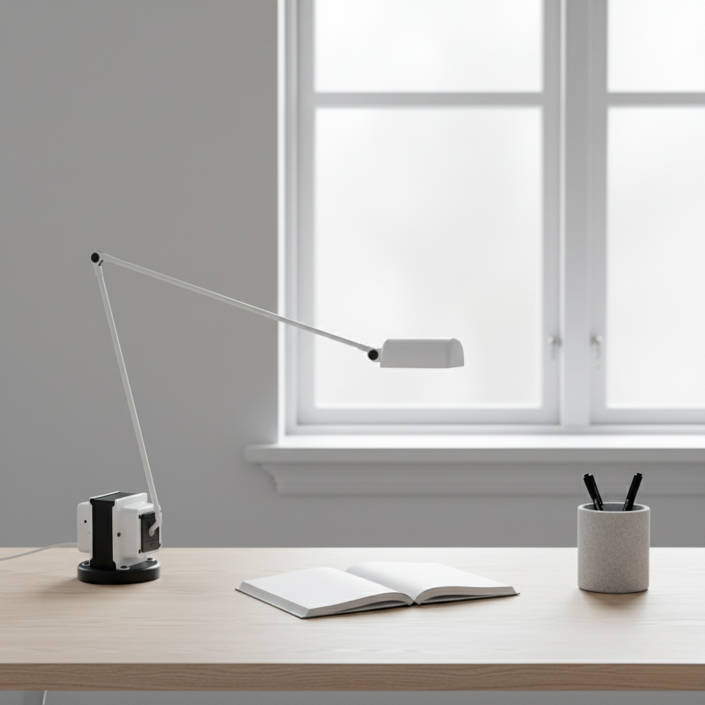 Bureaulamp met Verstelbare Arm en Gerichte Dimbare LED‑Werkverlichting