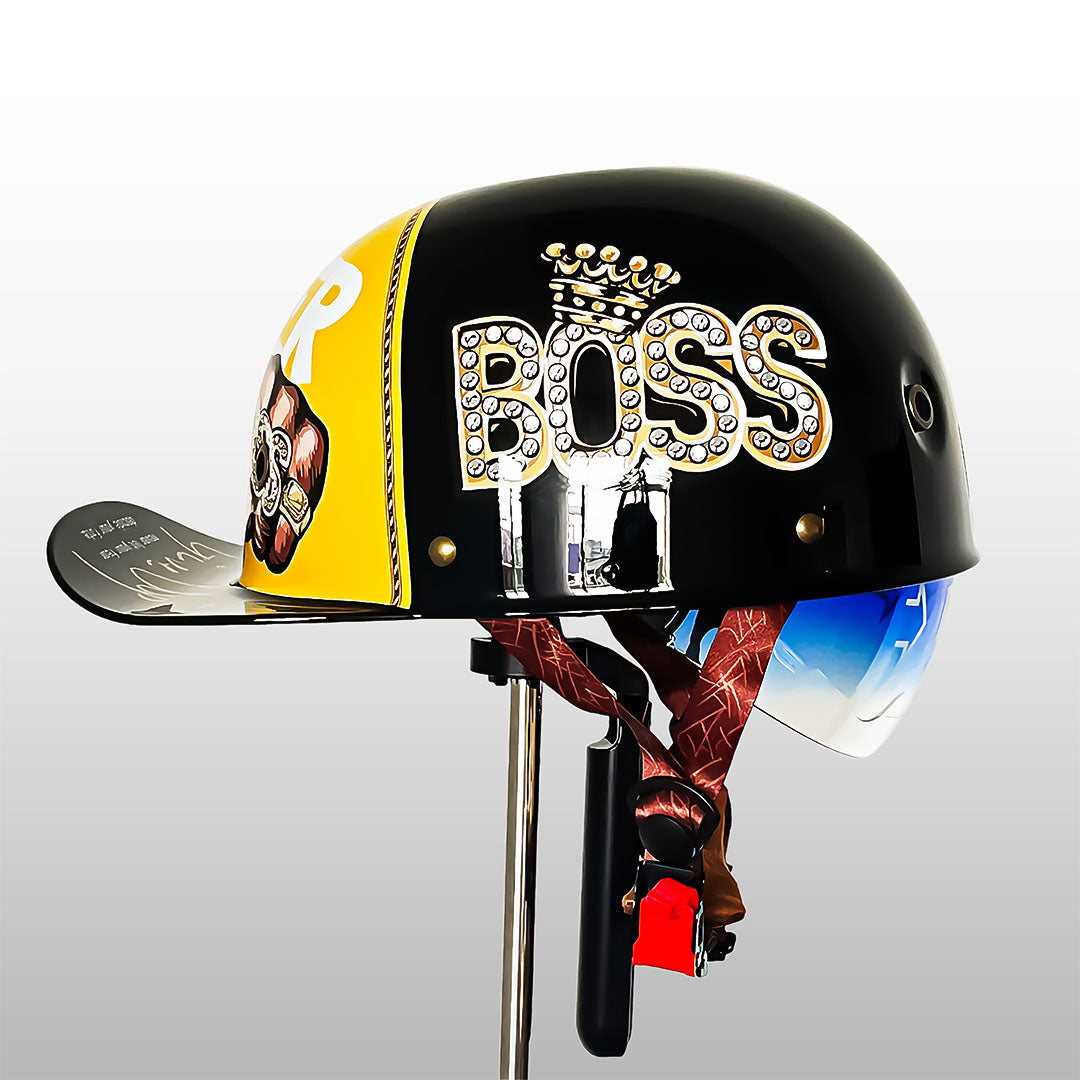 Cap‑Stijl Motorhelm met Sterke ABS‑Constructie en Veiligheidscertificering