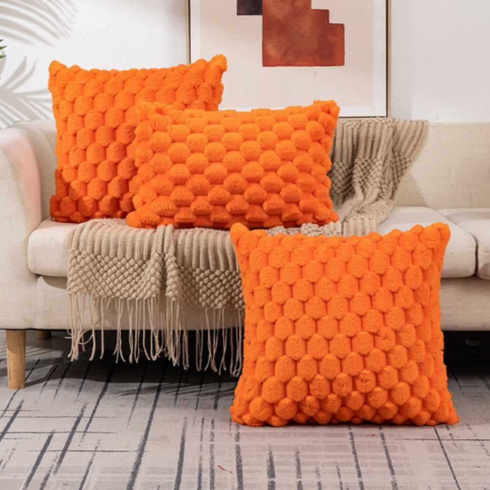 Zachte Kussenhoes Met Luxe 3D Textuur Voor Een Warme En Stijlvolle Uitstraling